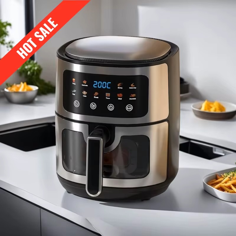 Healthy Snacks Food - Grosir Air Fryer Hitam 10L, Cepat,