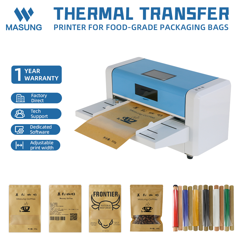 Logo Food Snack - Printer Transfer Termal Otomatis untuk Kantong