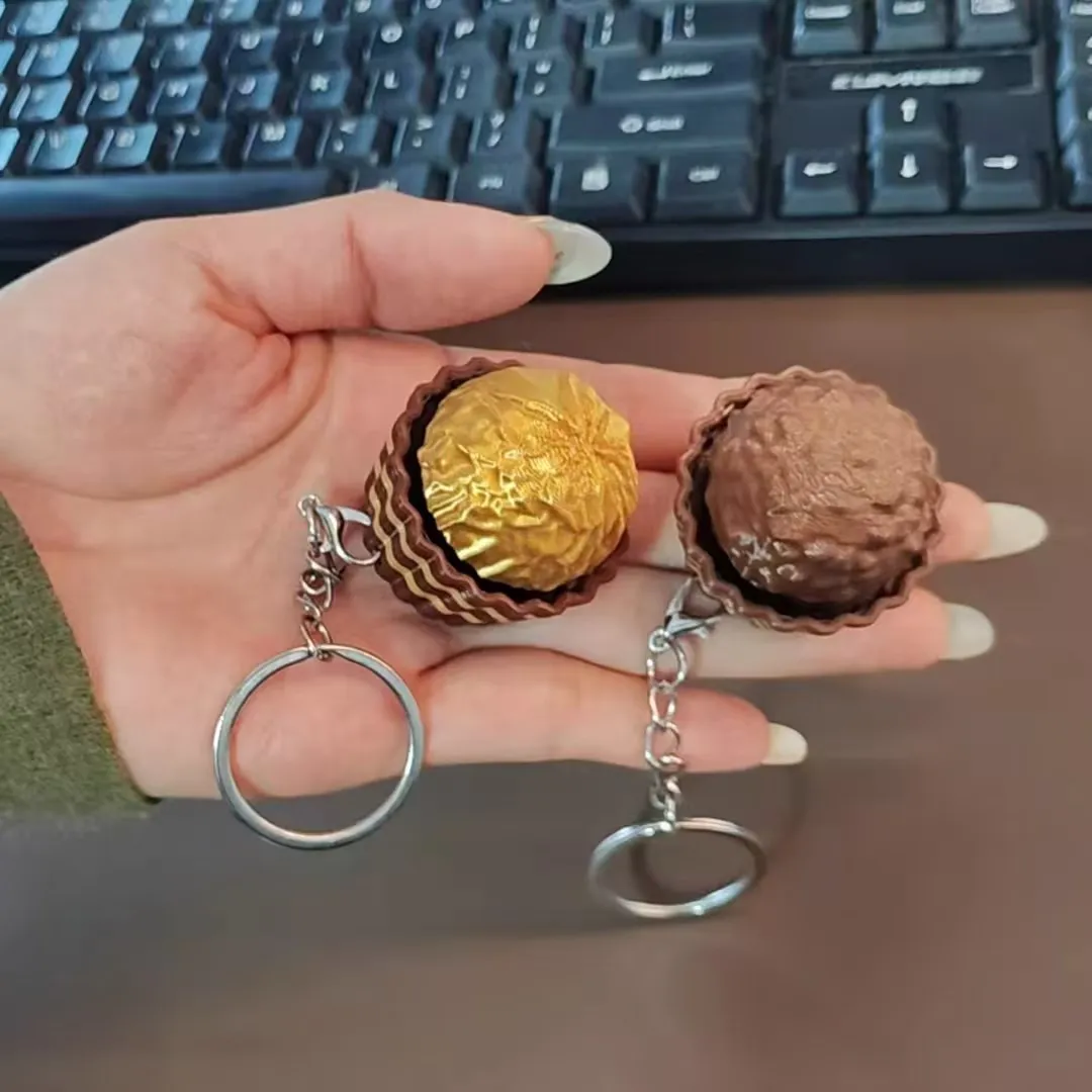 Food Or Snacks - Gantungan Kunci Keyboard Cokelat Dubai, Pereda