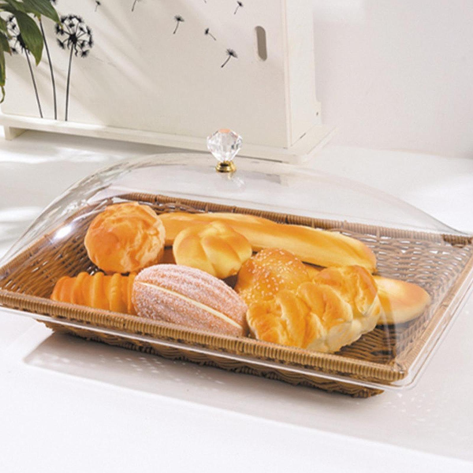 Food And Snacks For Picnic - Keranjang Roti Anyaman Rotan Imitasi dengan