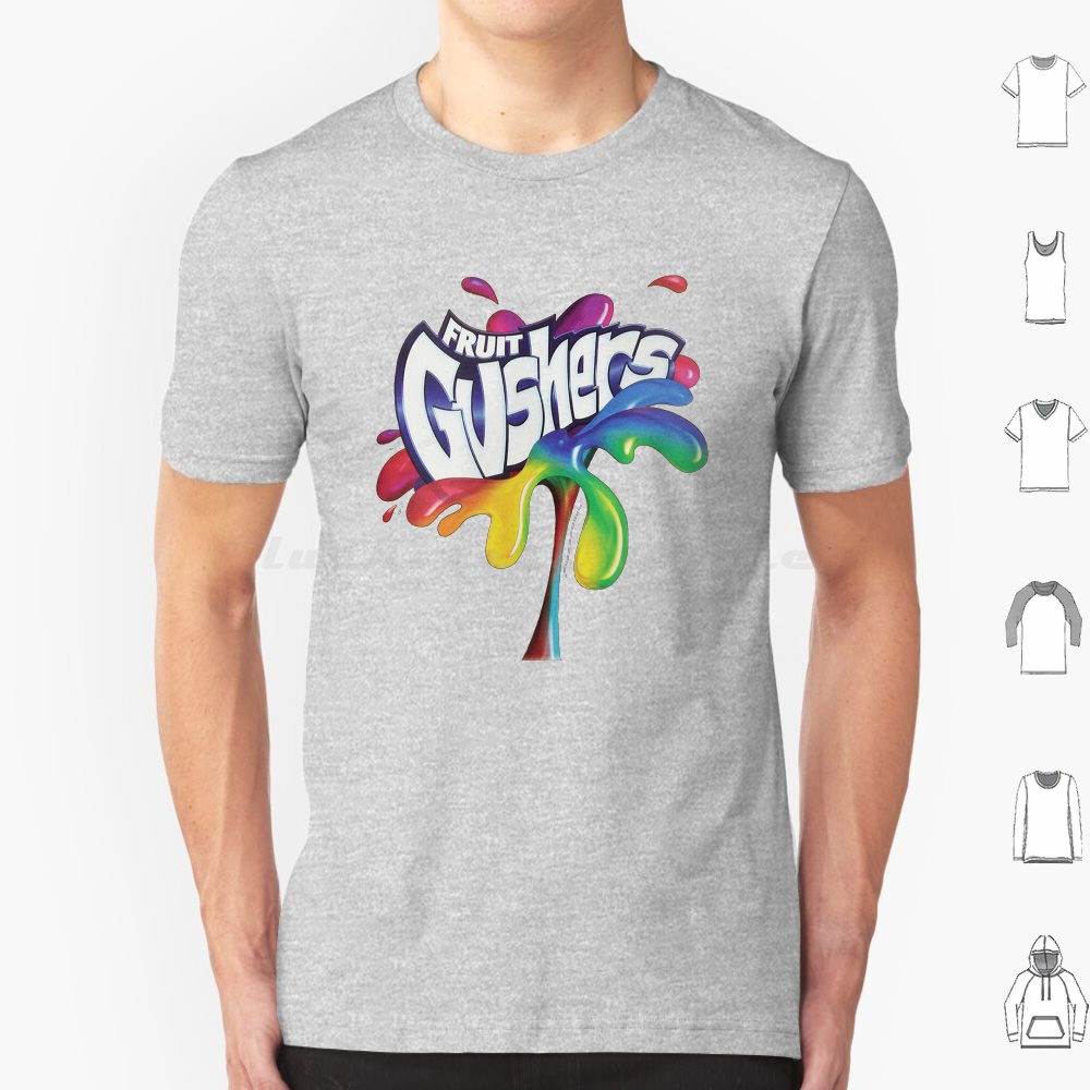 Logo Food Snack - Kaus Logo Fruit Gushers 90S Katun