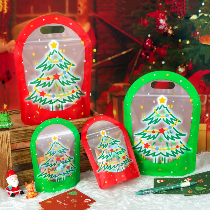Food Or Snacks - 100 Buah Tas Kemasan Camilan Natal