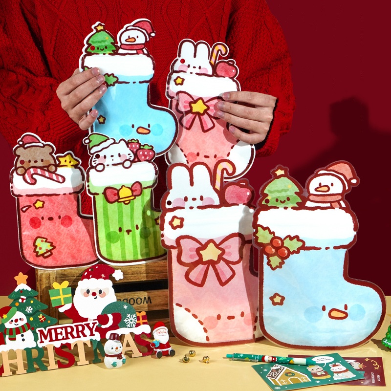 Food Or Snacks - 50 Buah Kantong Plastik Ziplock Natal