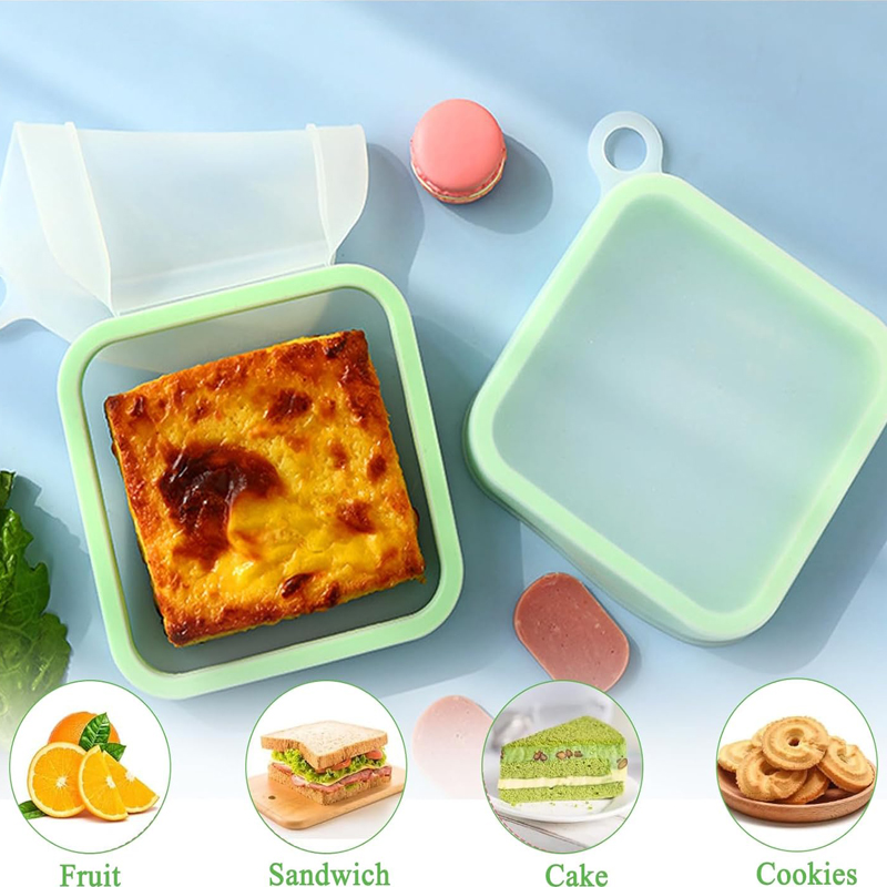 Food Or Snacks - Kotak Bento Roti Bakar Sandwich Silikon
