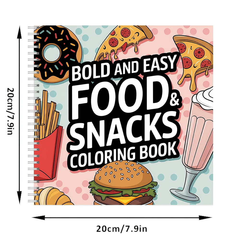Buku Mewarnai Makanan dan Cami - Food Snacks Drawing ulasan dan harga