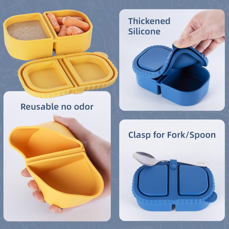 Wadah Camilan Silikon Dapat Di - Food And Snacks For Picnic ulasan dan harga