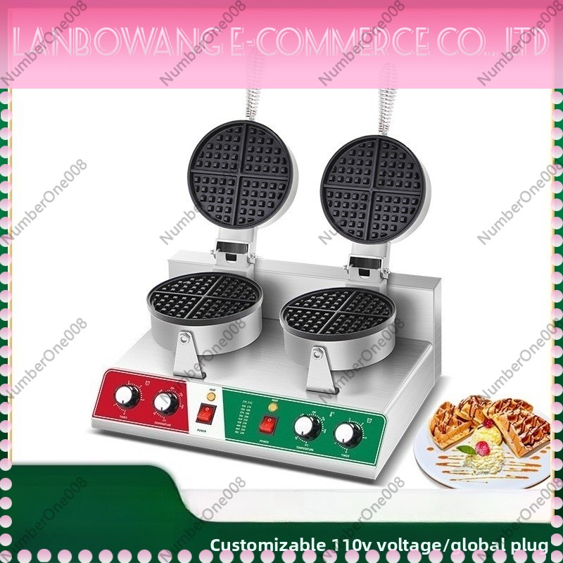 Pembuat Waffle Putar Anti Leng - Food Snacks Restaurant ulasan dan harga