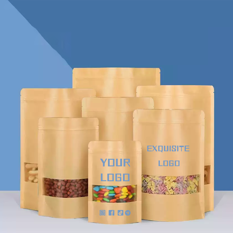 50 kantong kertas kraft, kanto - Logo Food Snack ulasan dan harga