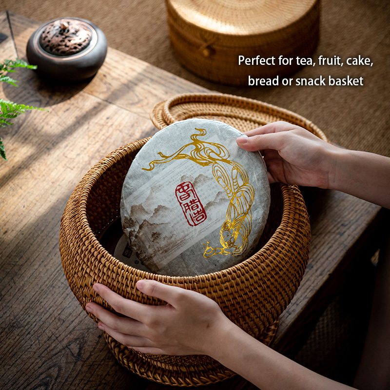 Kotak Penyimpanan Teh Rotan Ta - Food Snacks That Are Green ulasan dan harga