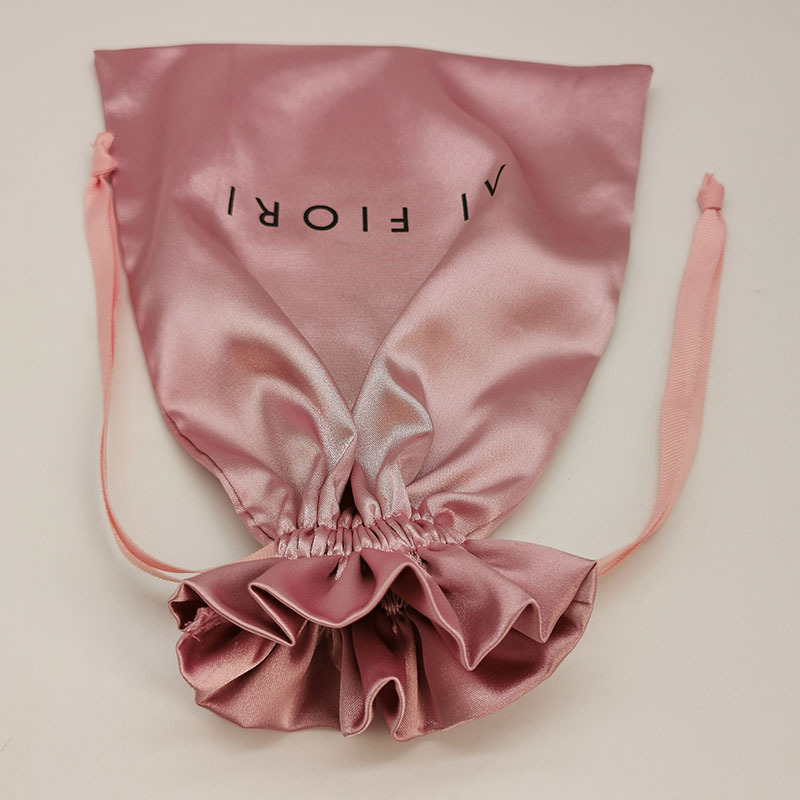 Tas Serut Satin Logo Kustom un - Food Or Snacks ulasan dan harga