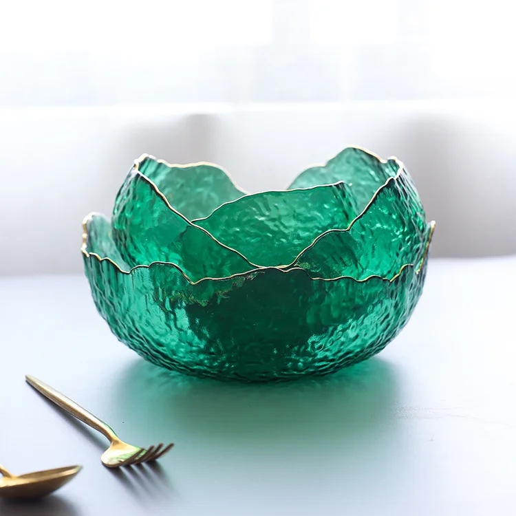 Mangkuk kaca hijau gaya Jepang - Food Snacks That Are Green ulasan dan harga